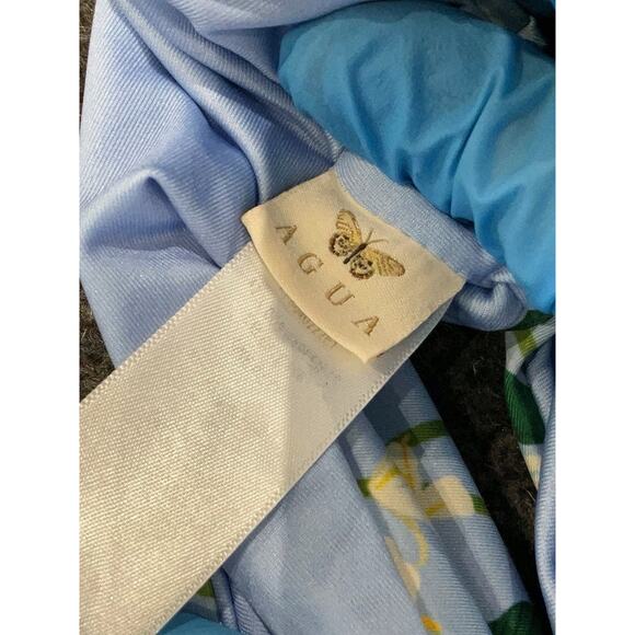 aqua bendita celestial gardenia swimsuit Blue Floral One Piece M - Picture 4 of 4